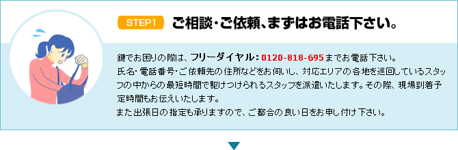 小金井市で鍵のトラブルに見舞われた際には、鍵猿にお気軽にご相談下さい。